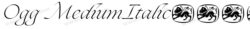 Ogg MediumItalic字体转换